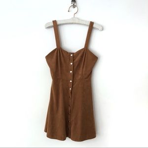 Forever 21 Contemporary Suede Dress Medium Boho